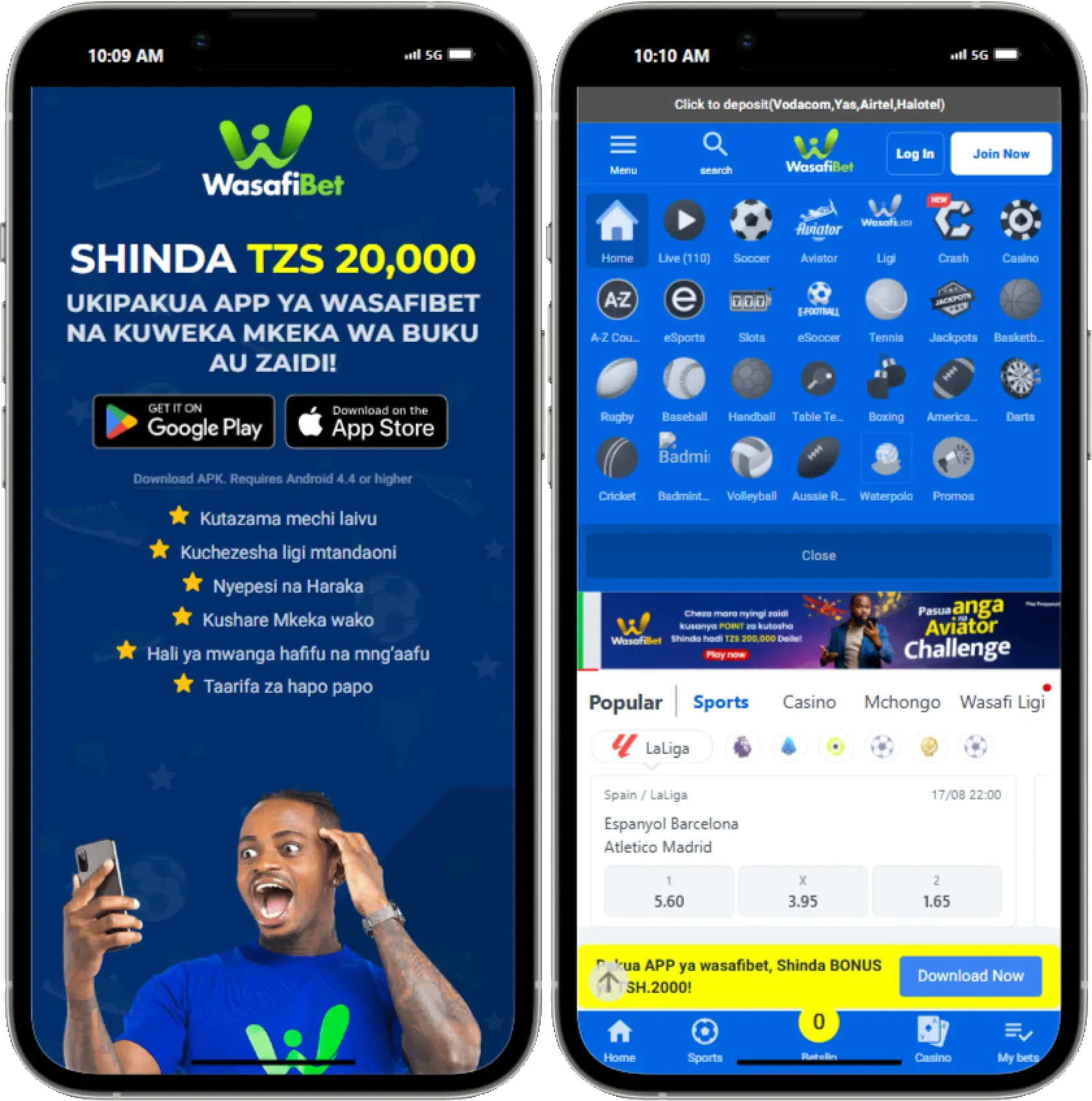 Wasafibet App Download
