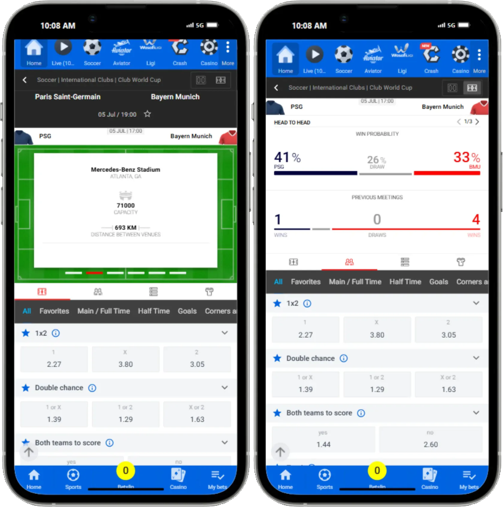WasafiBet Match Tracker