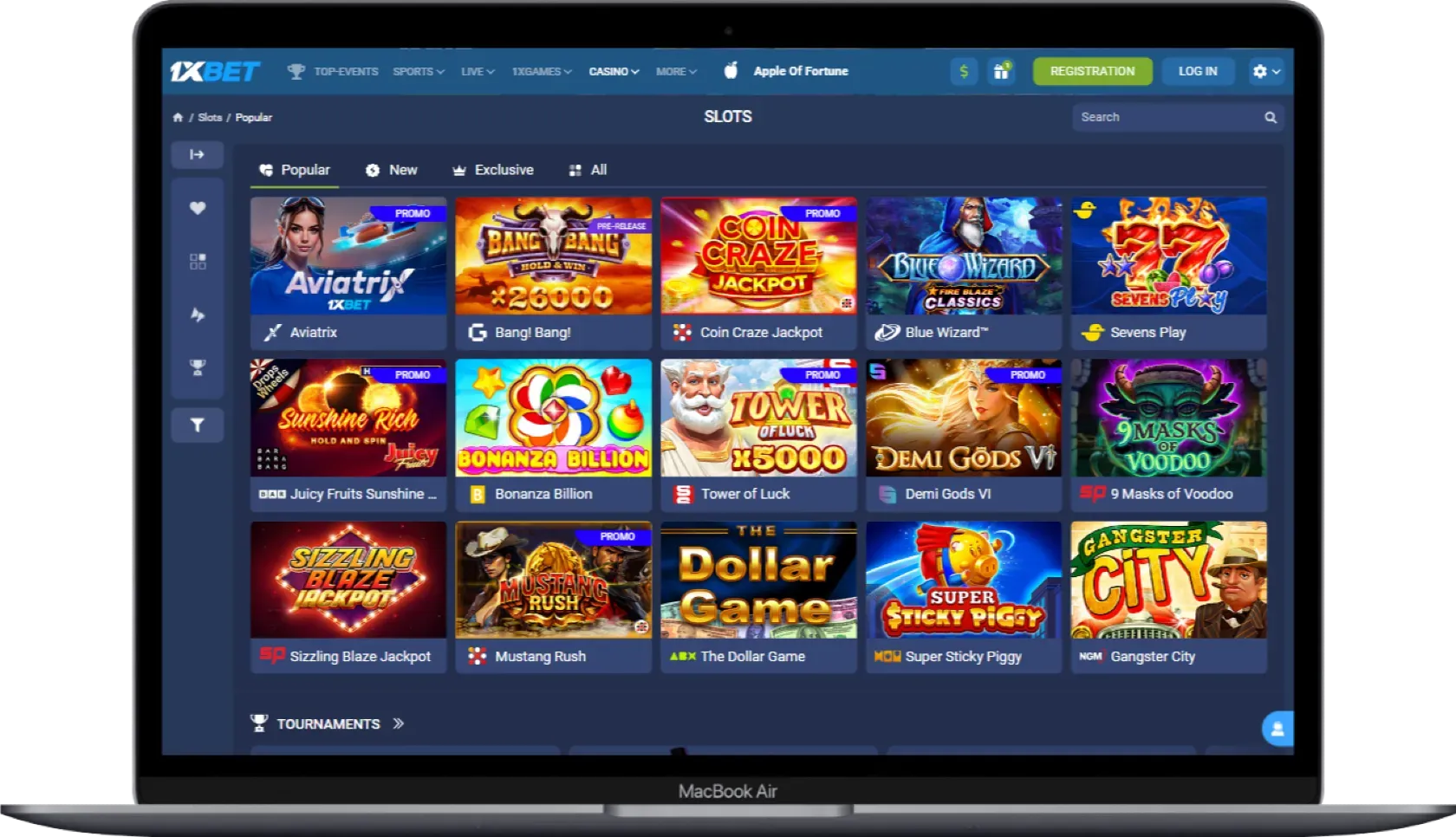 1xBet Casino Games