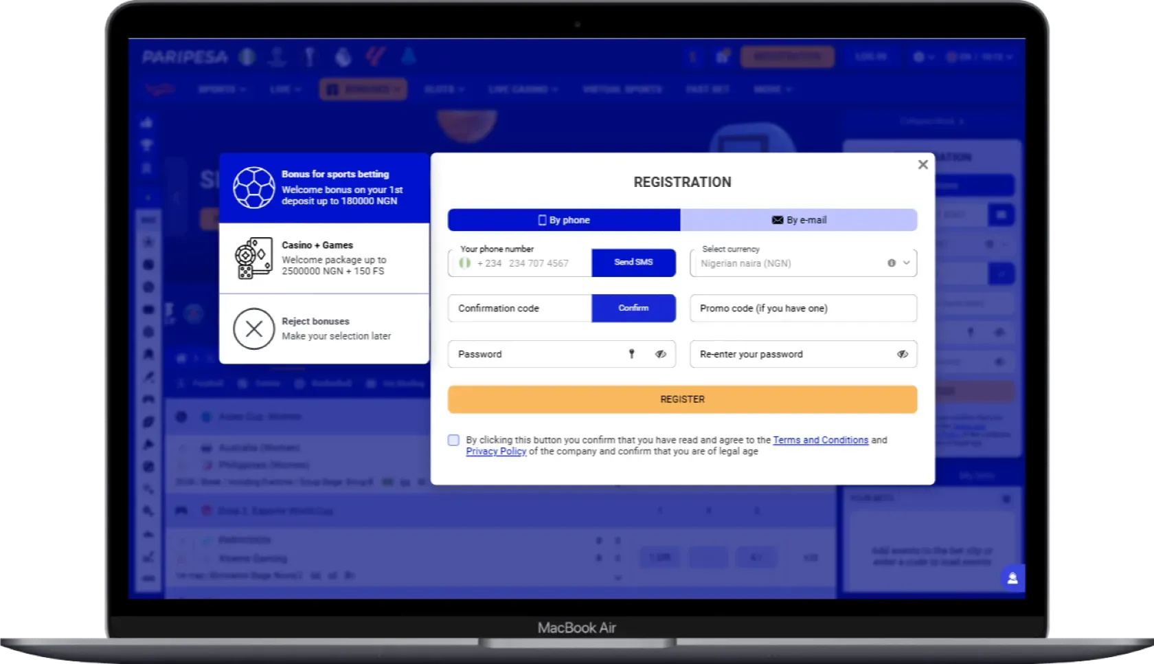 PariPesa Registration