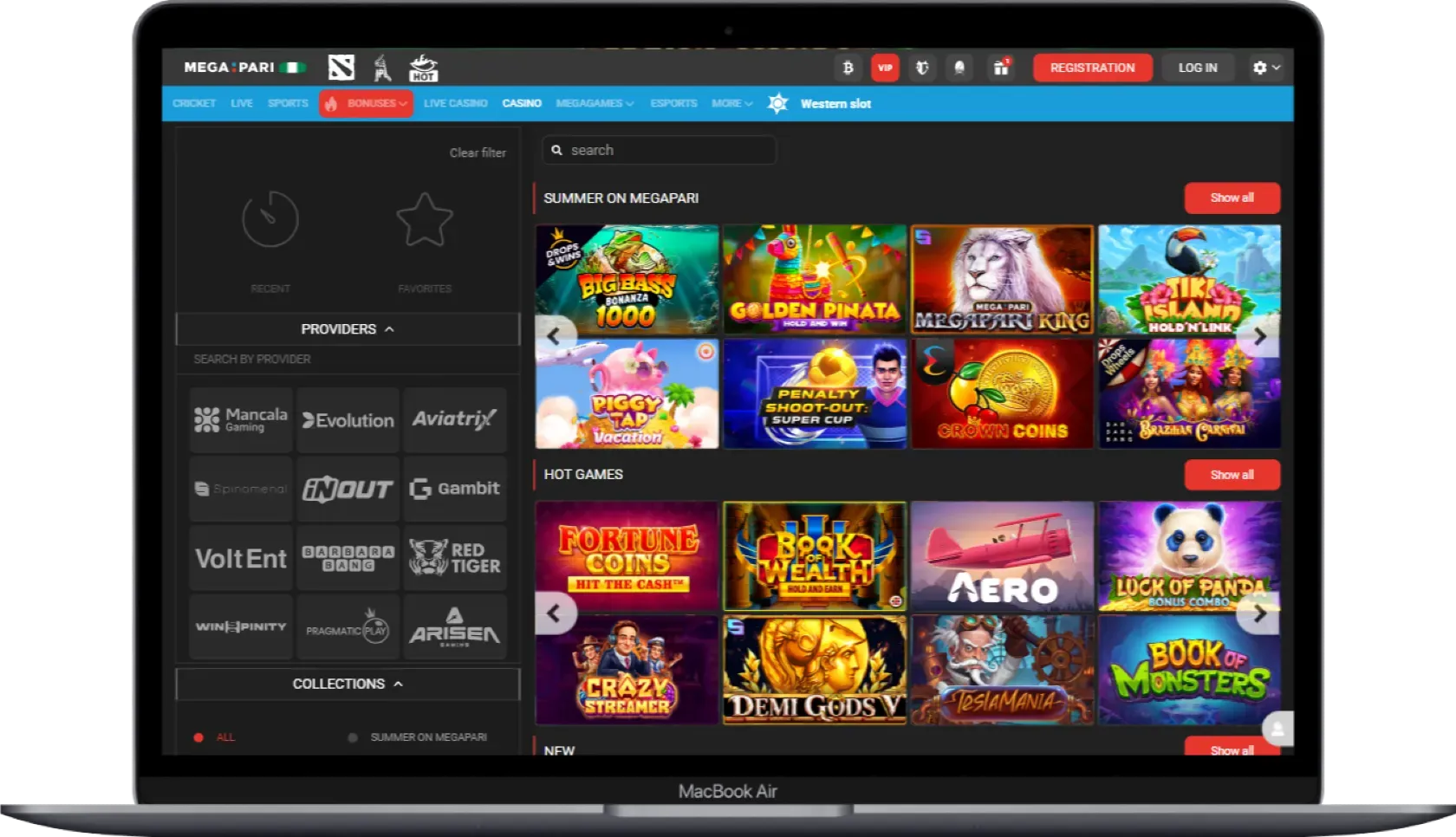 Megapari Casino Games