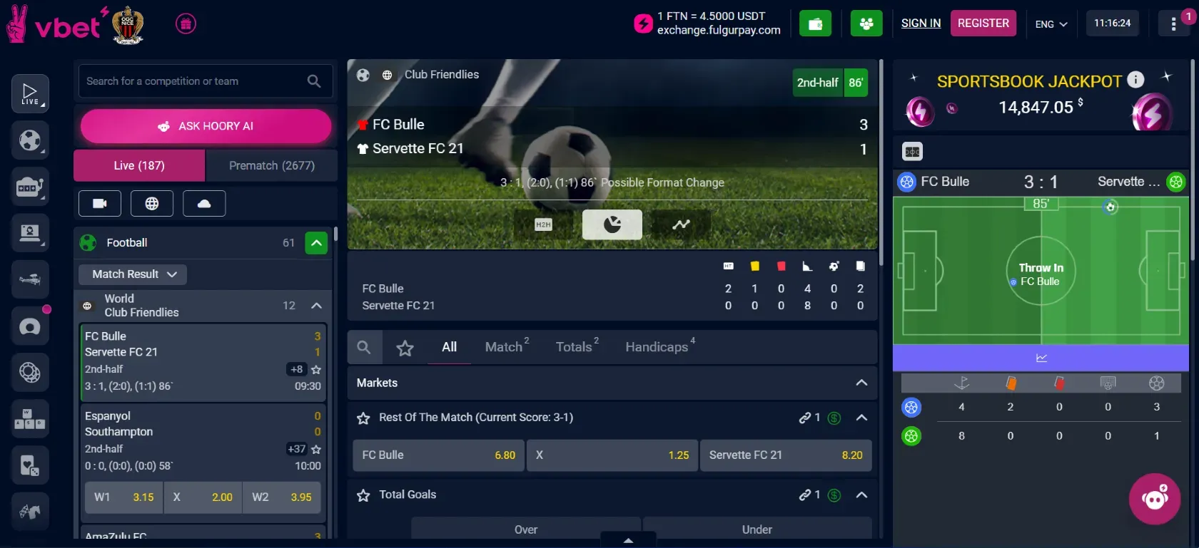 VBet Live Betting and Streaming