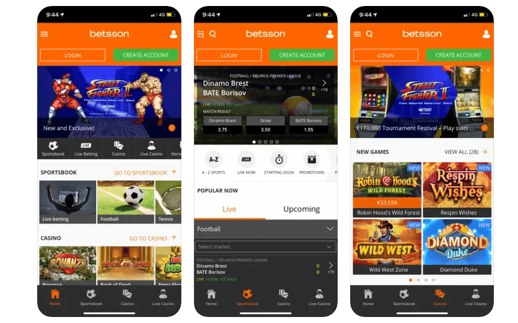 Betsson app