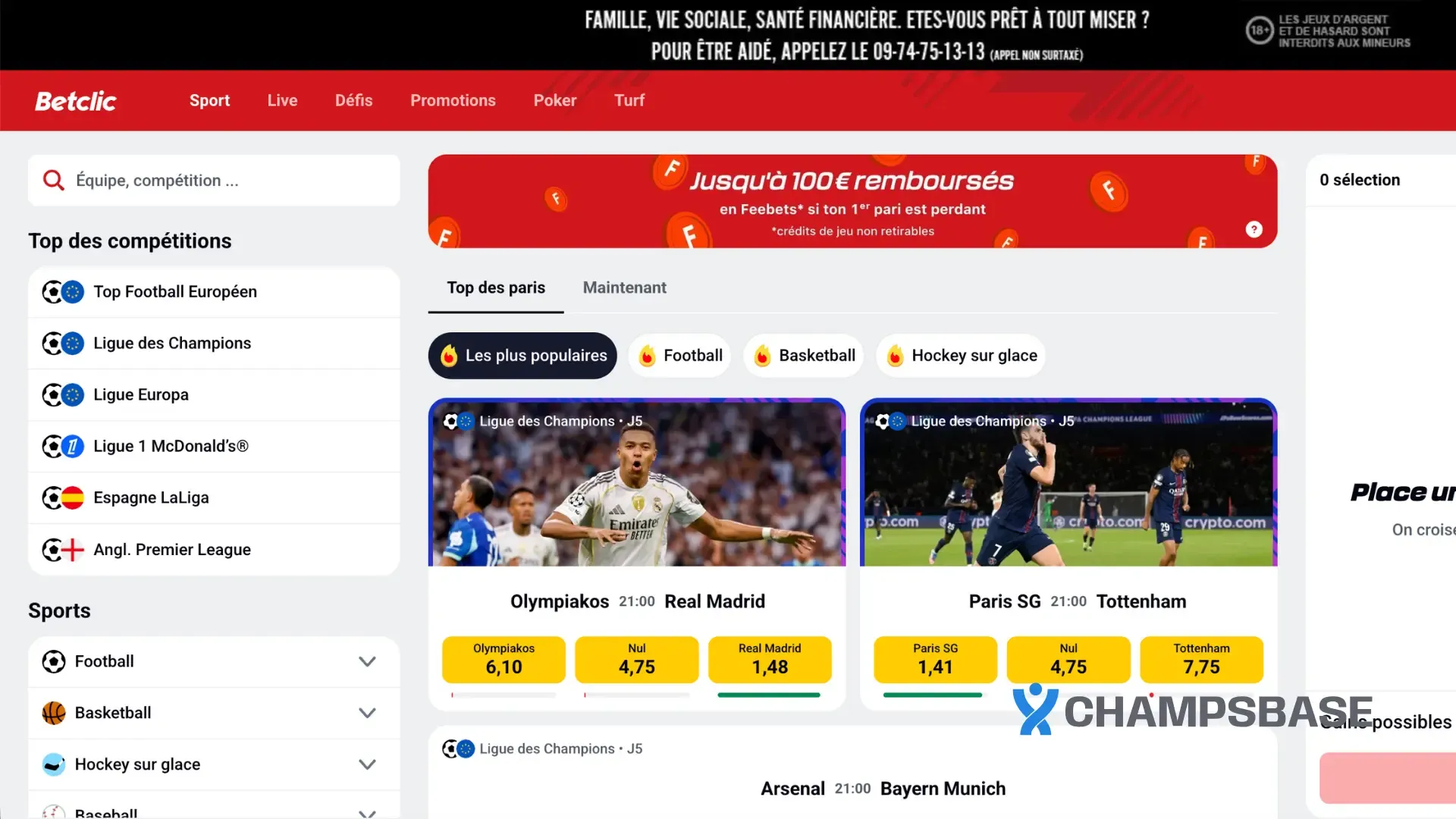 betclic paris sportifs france