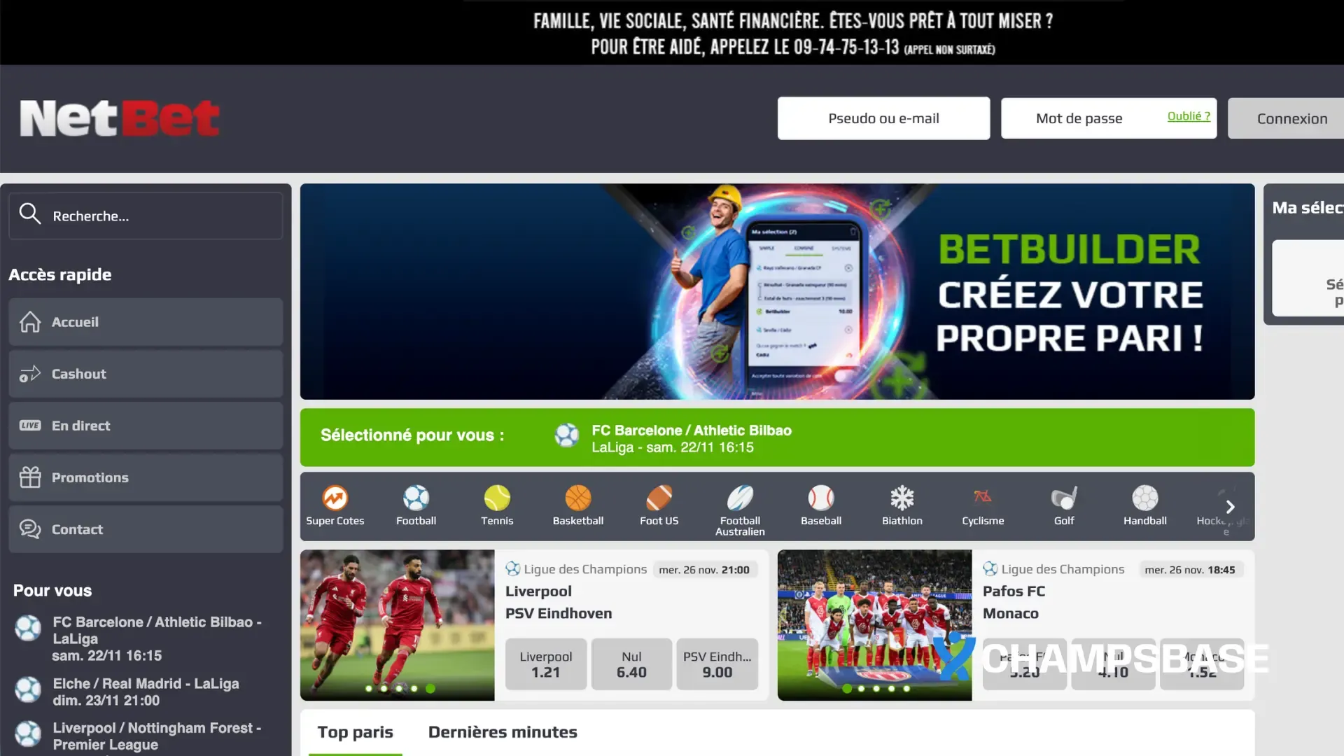 netbet paris sportifs france