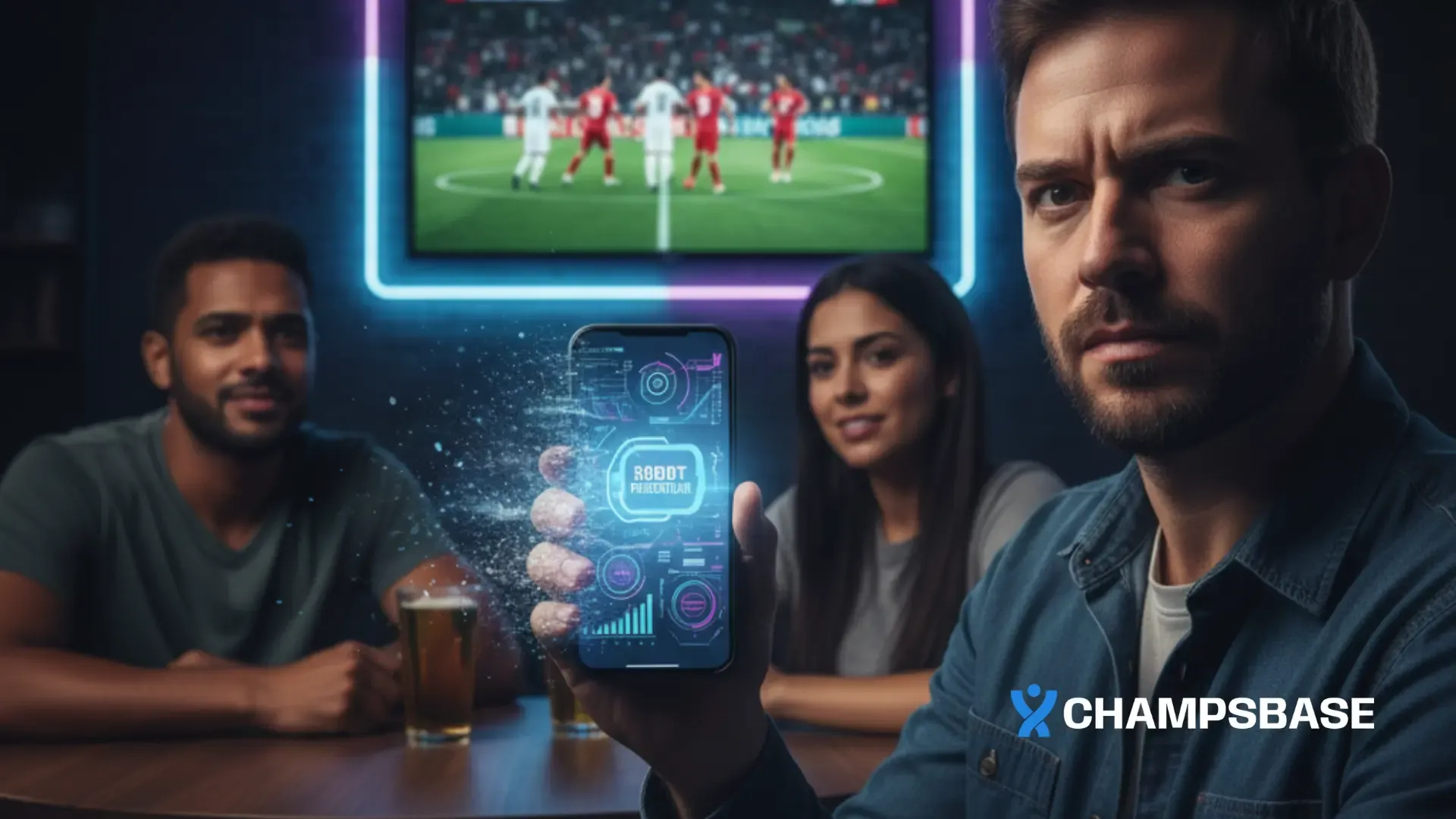 Amigos em um bar tentam desvendar os segredos do sucesso no cassino online para ganhar dinheiro real