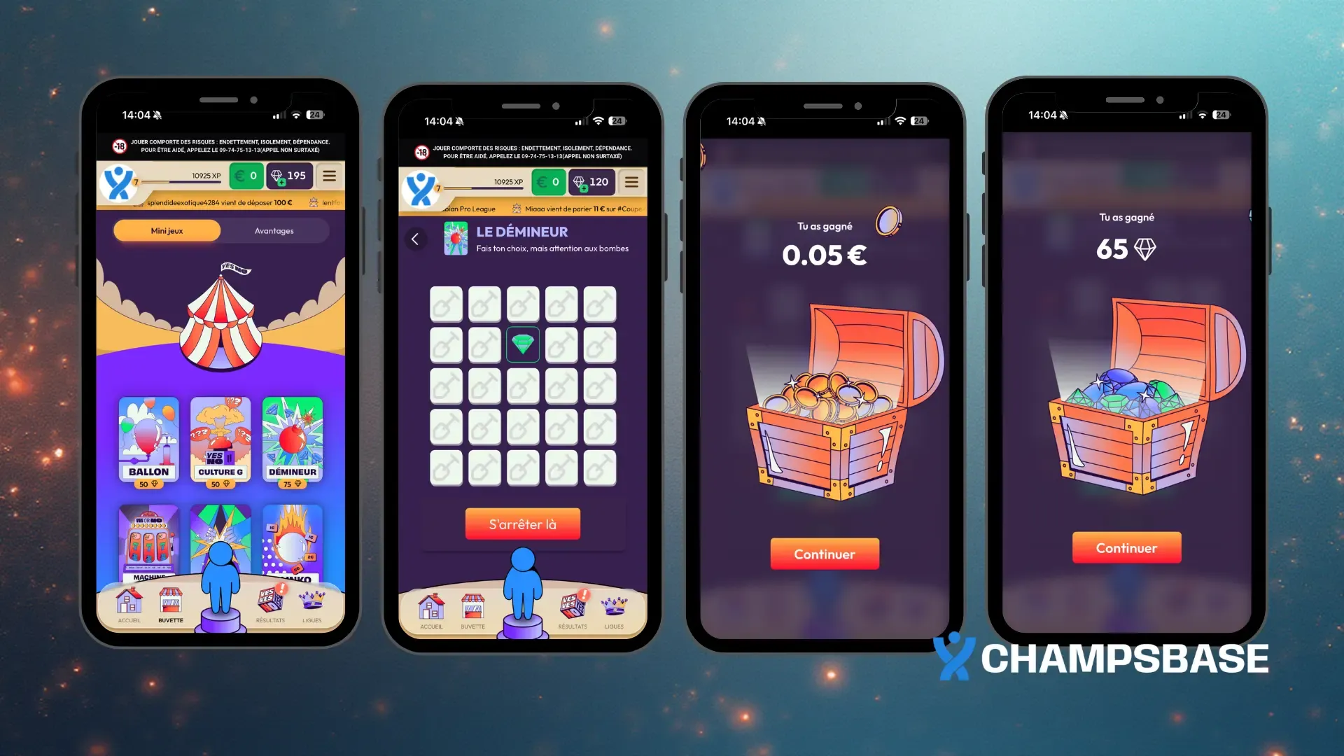 mini jeux casino yesorno