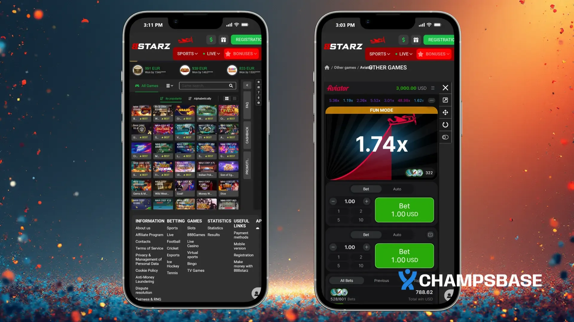 888Starz App Casino Games