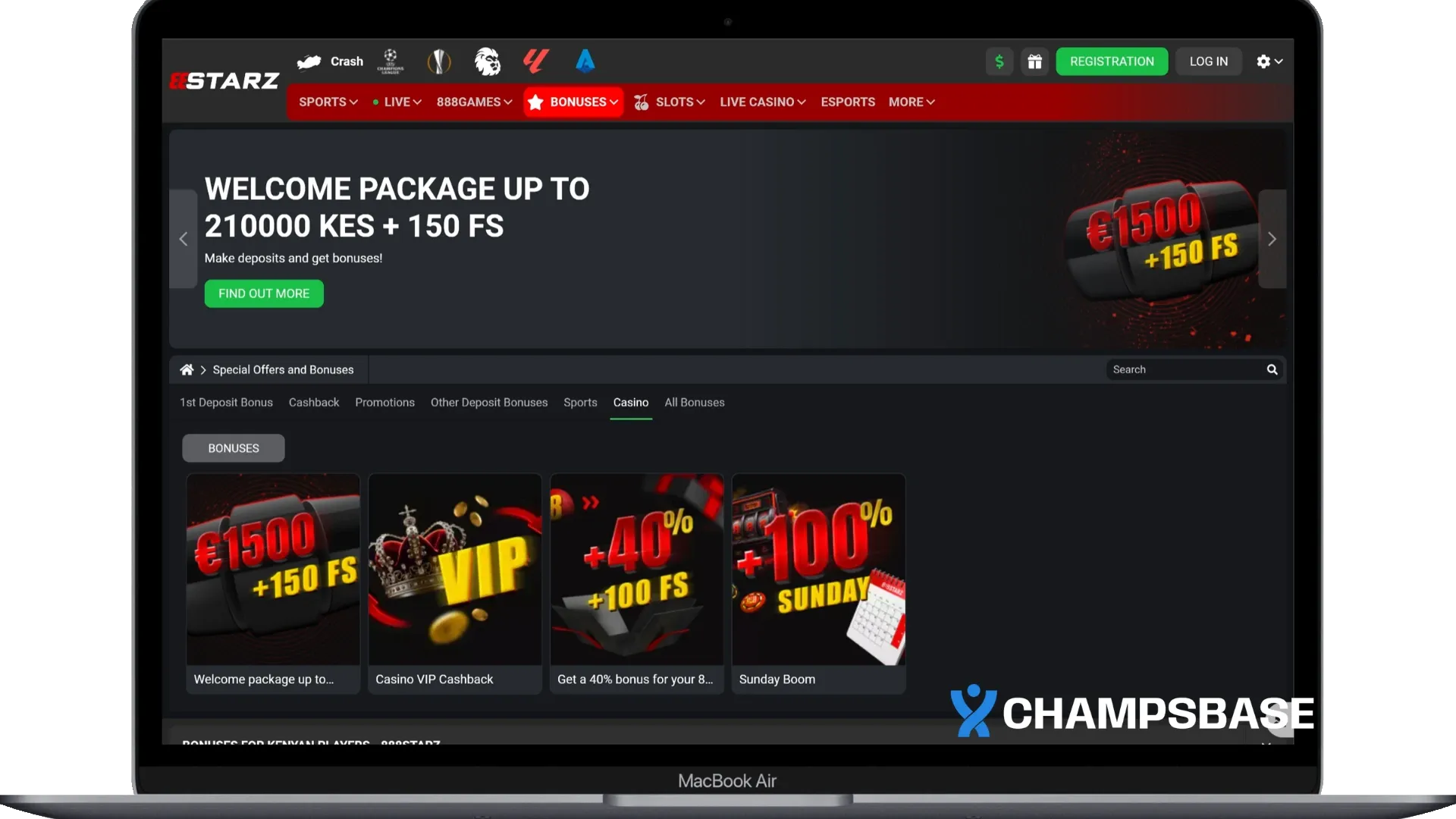 888Starz Casino Bonuses