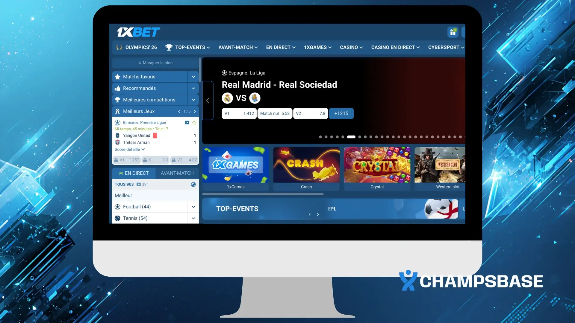 1xBet Cotes boostées