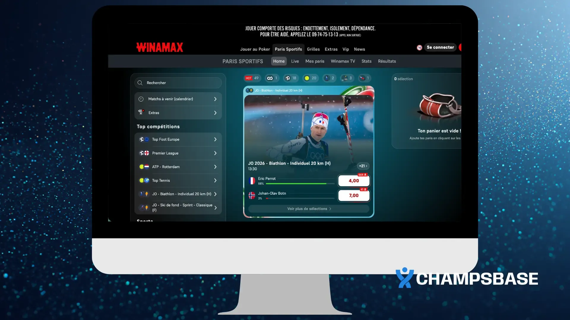 winamax cote boostée