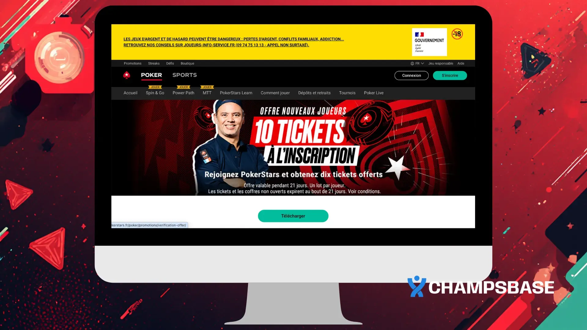 bonus sans dépôt pokerstars