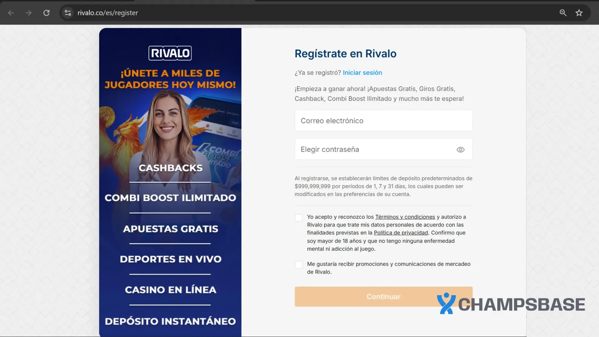 registro rivalo