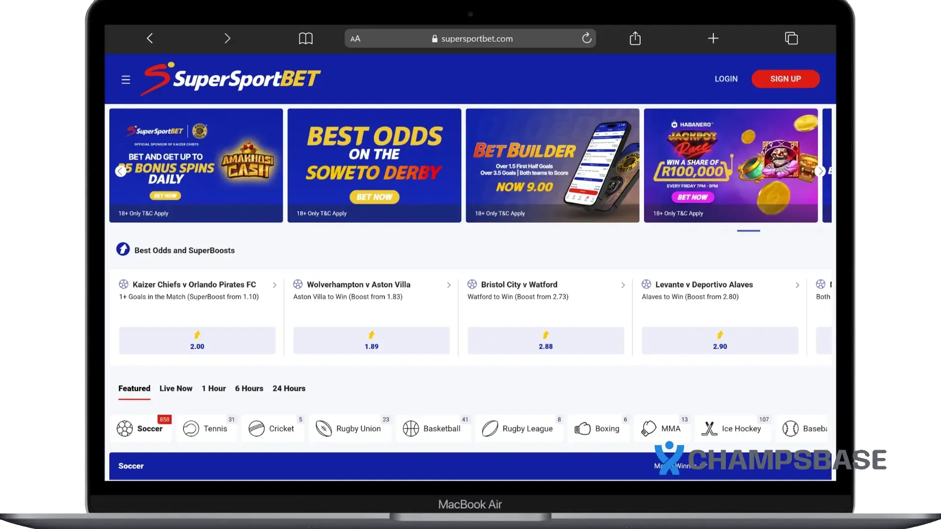 SupersportBet Homepage