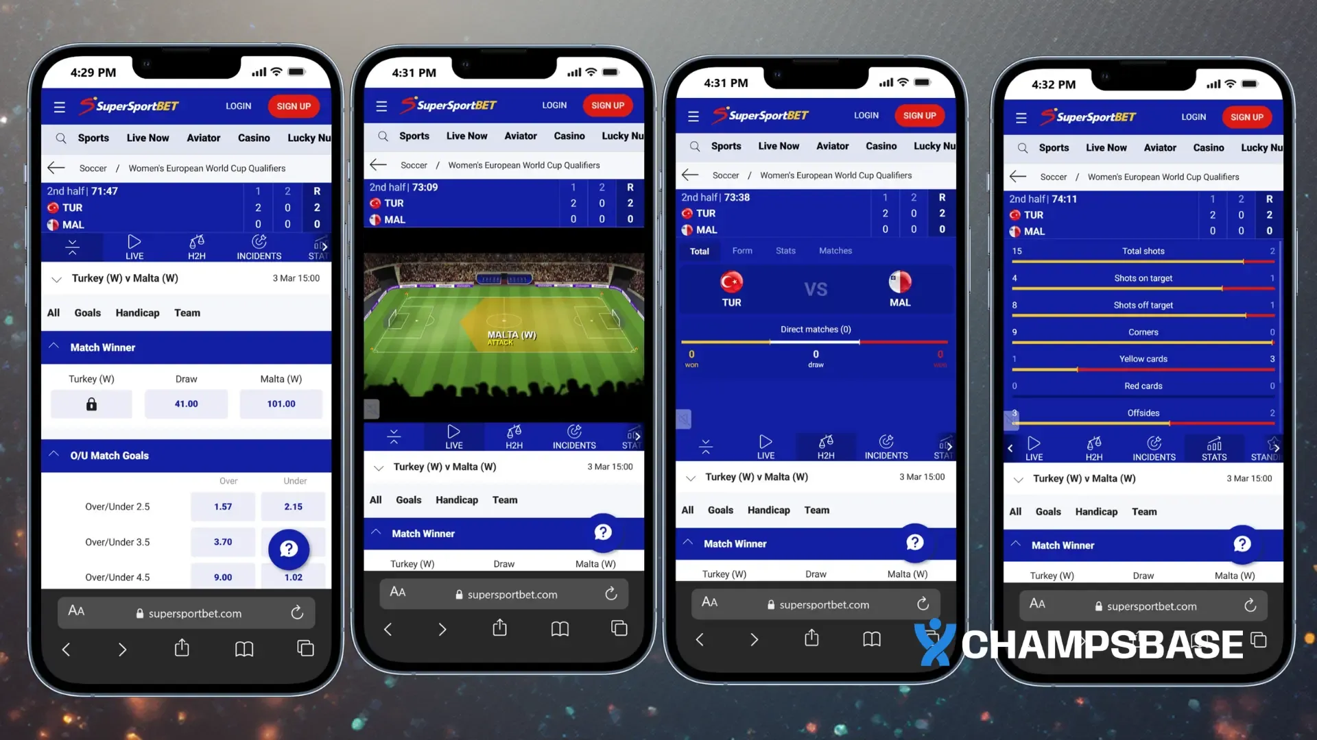 Live Betting on SupersportBet App