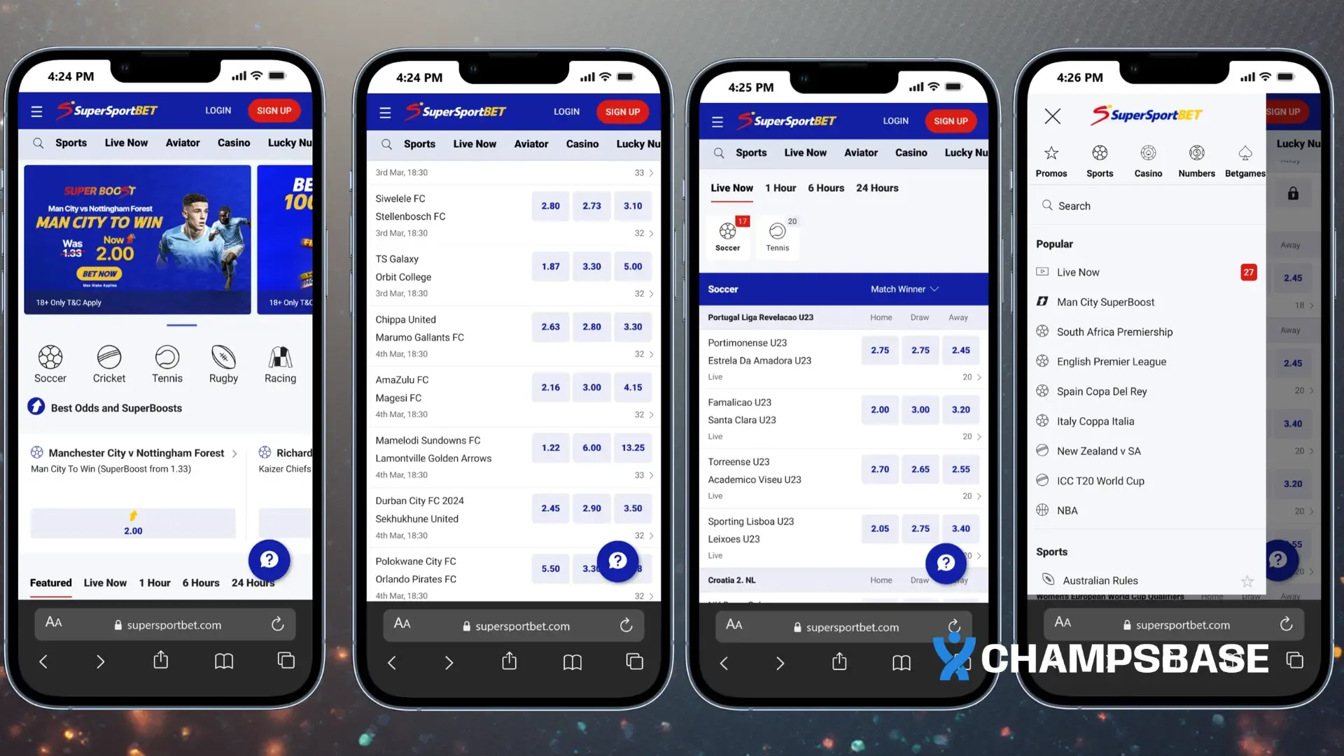 SupersportBet App Interface