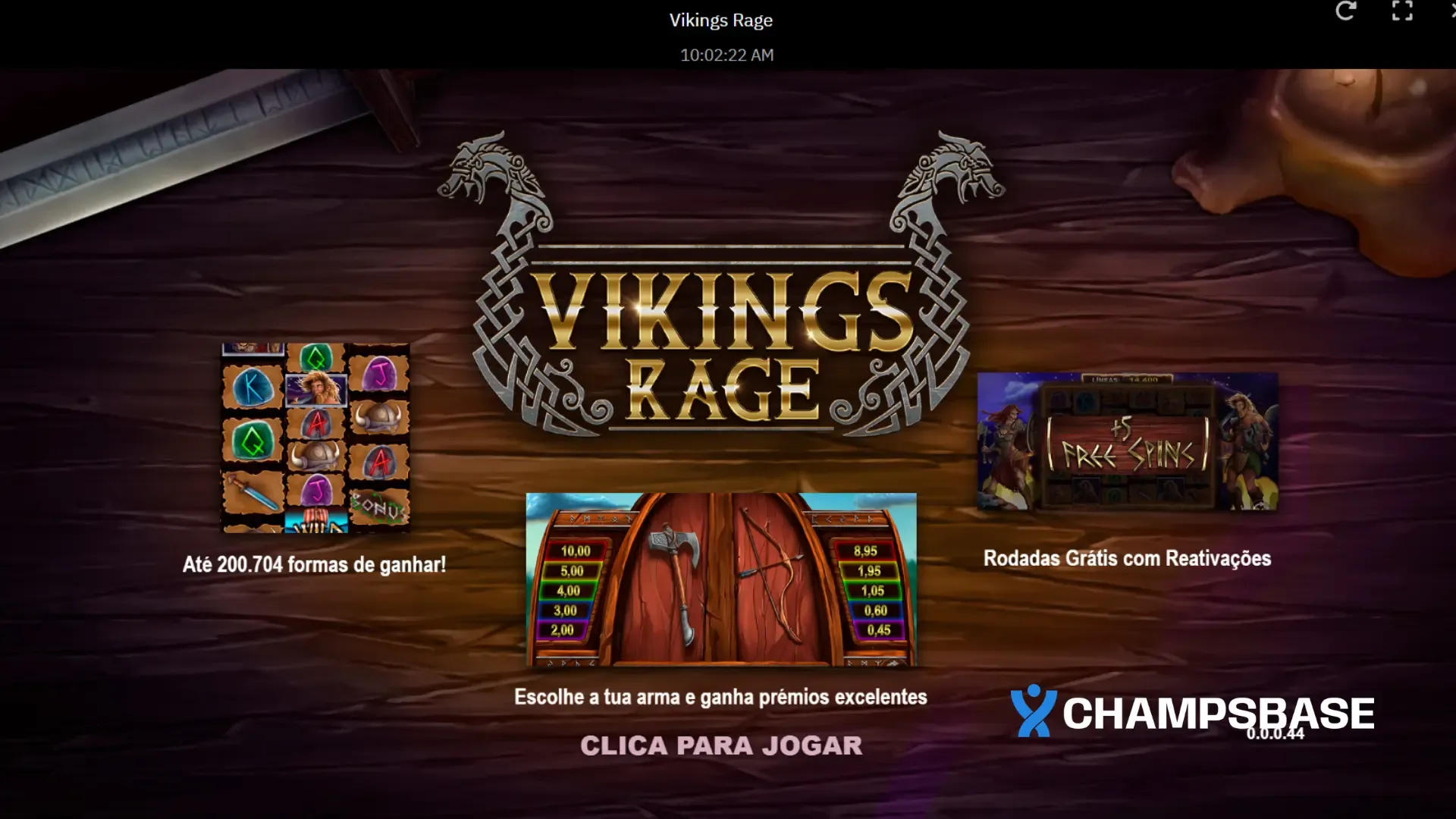 VERSUSBET Portugal jogar vikings rage