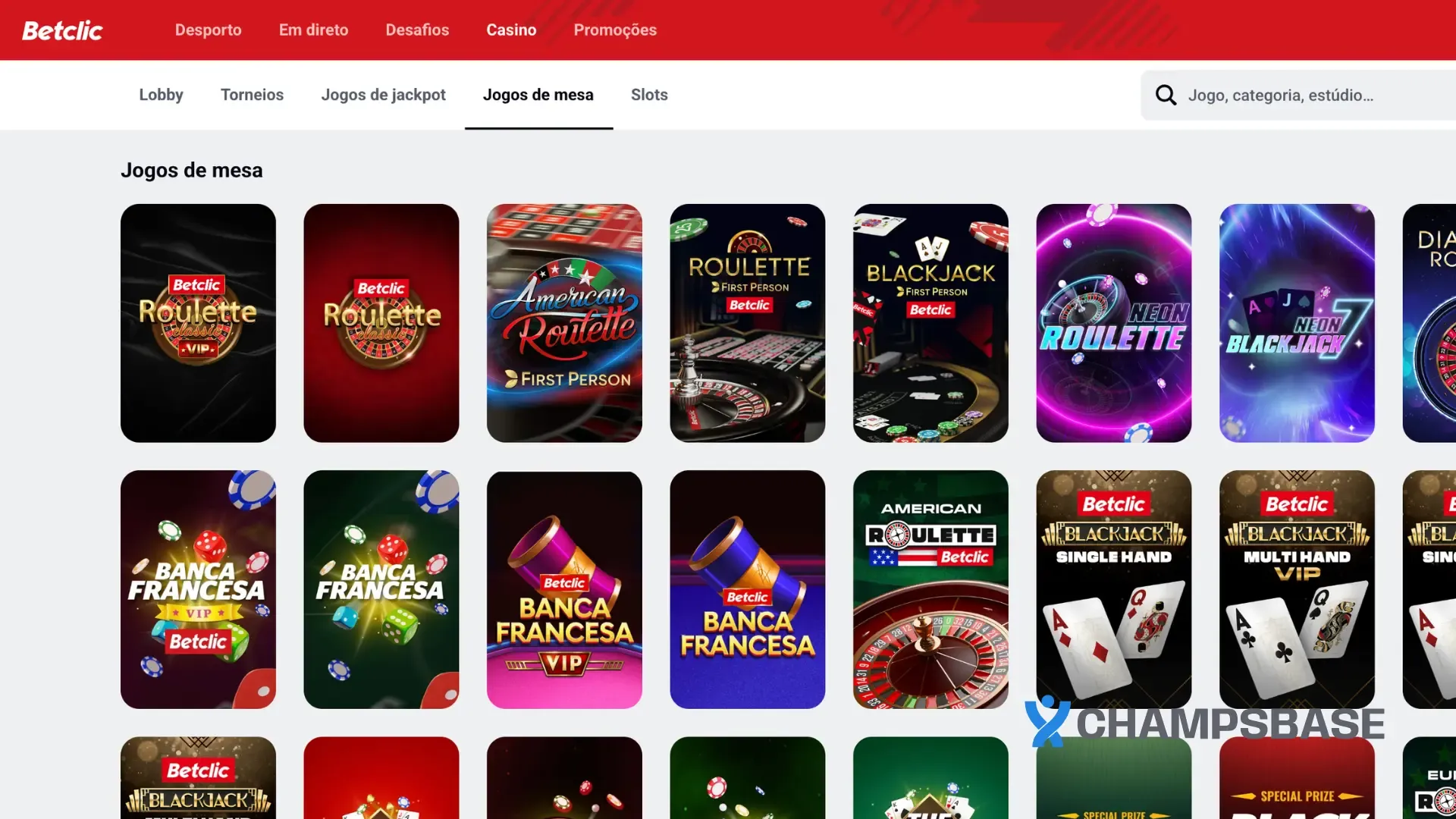 jogos de mesa na Betclic