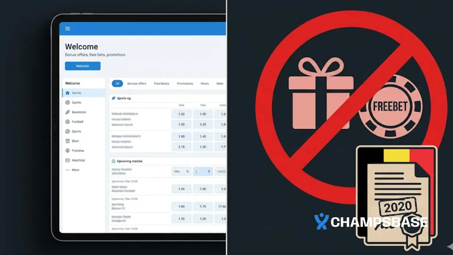 Paris sportifs en Belgique zéro bonus