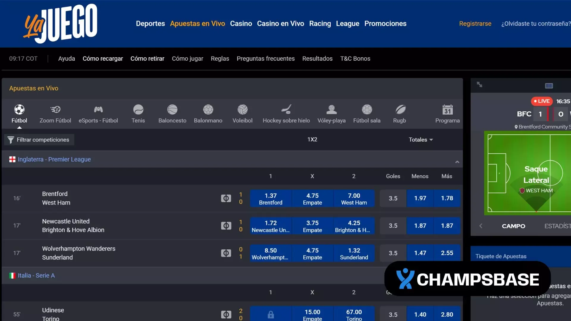 yajuego apuestas en vivo