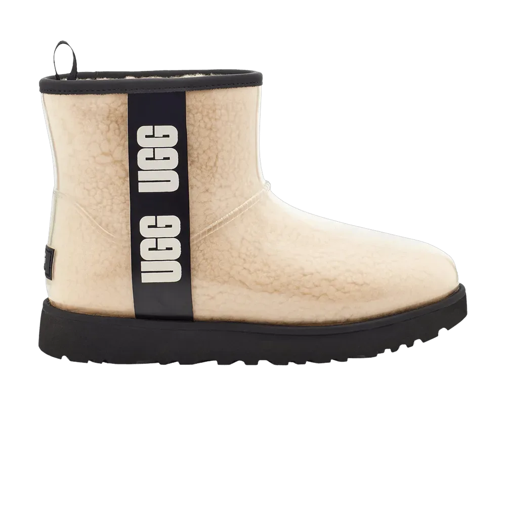 (W) UGG Classic Clear Mini Boots Natural Black