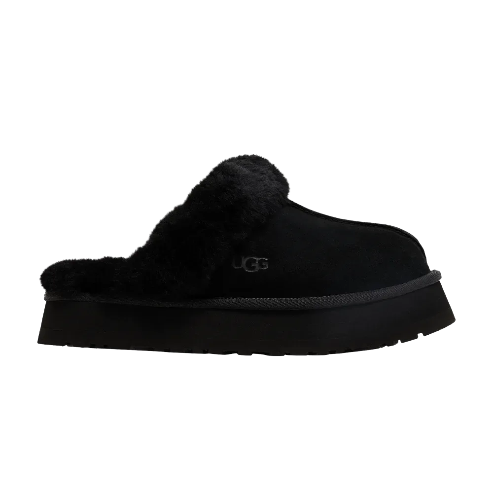 (W) UGG Disquette Slipper Black
