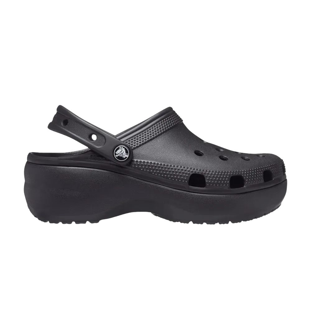 (W) Crocs Classic Platform Clog Black