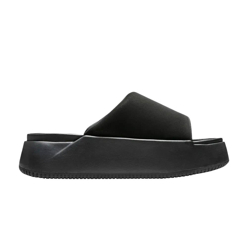 (W) Nike Calm Elevation Slide Black