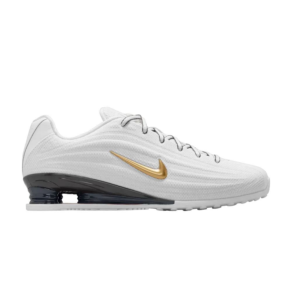 (W) Nike Shox Z White Metallic Gold