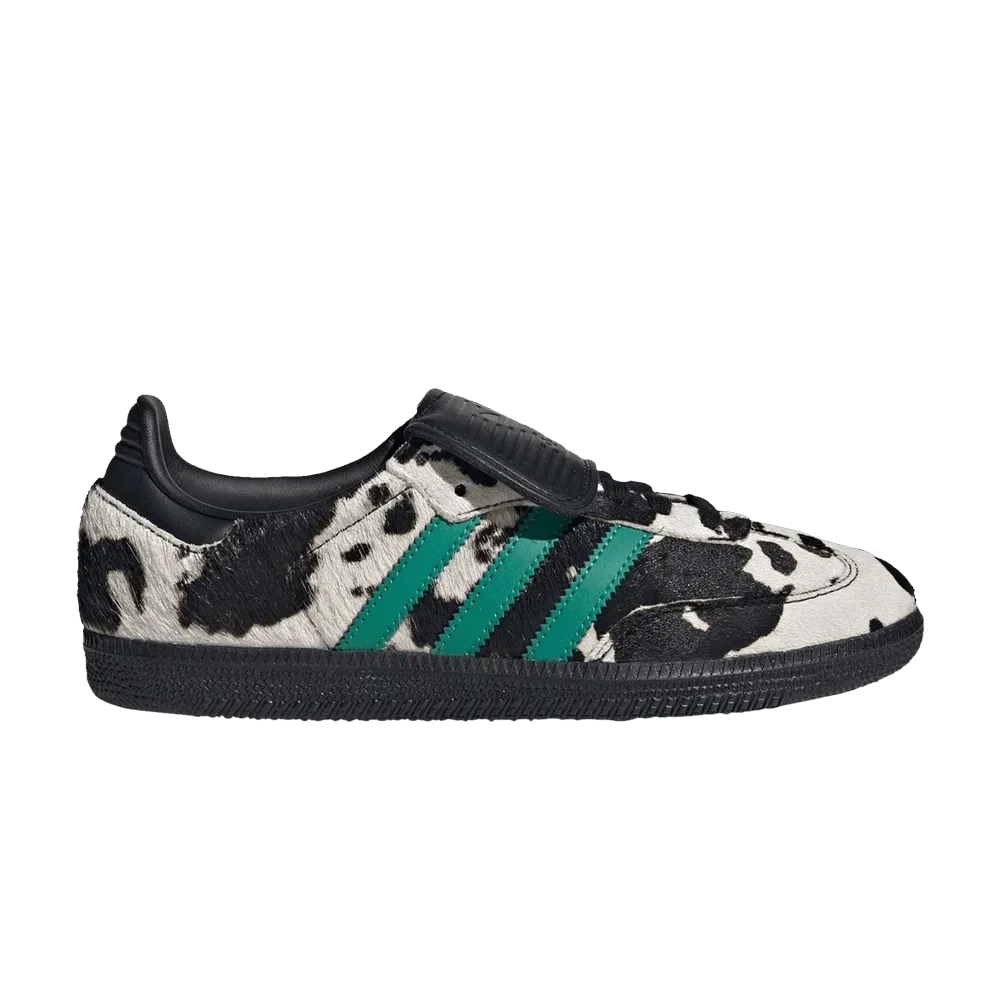 (W) Adidas Samba LT Cow Print Black White