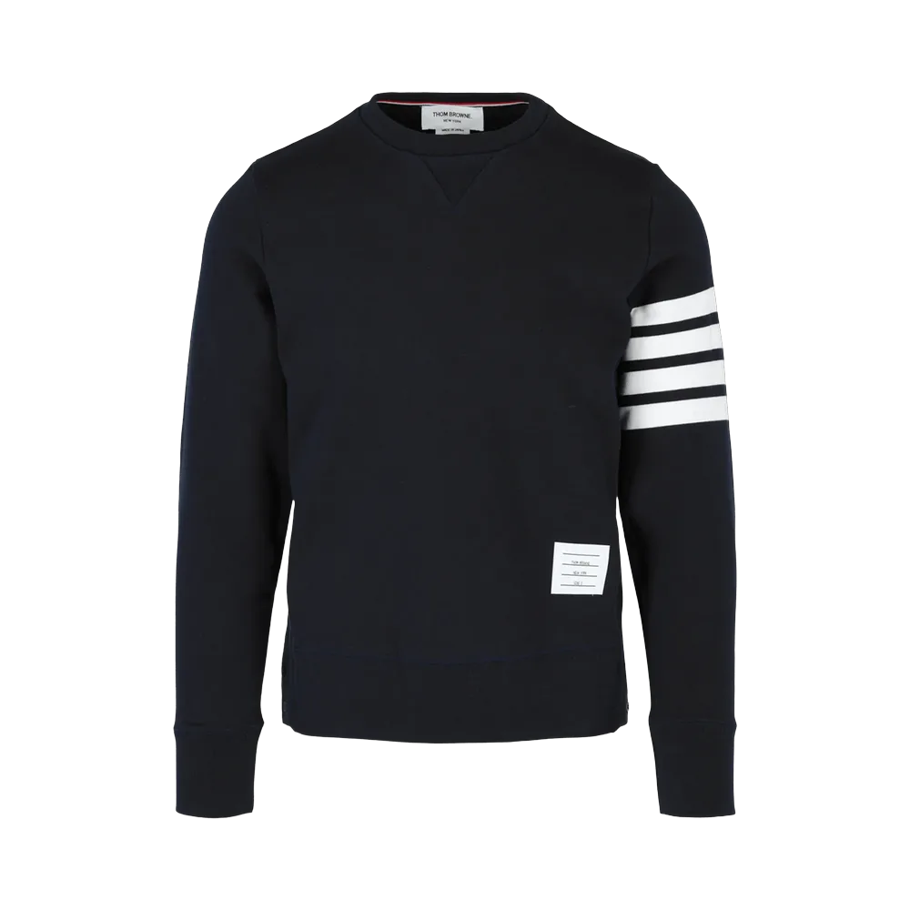 Thom Browne Engineered 4-Bar Sweatshirt Navy