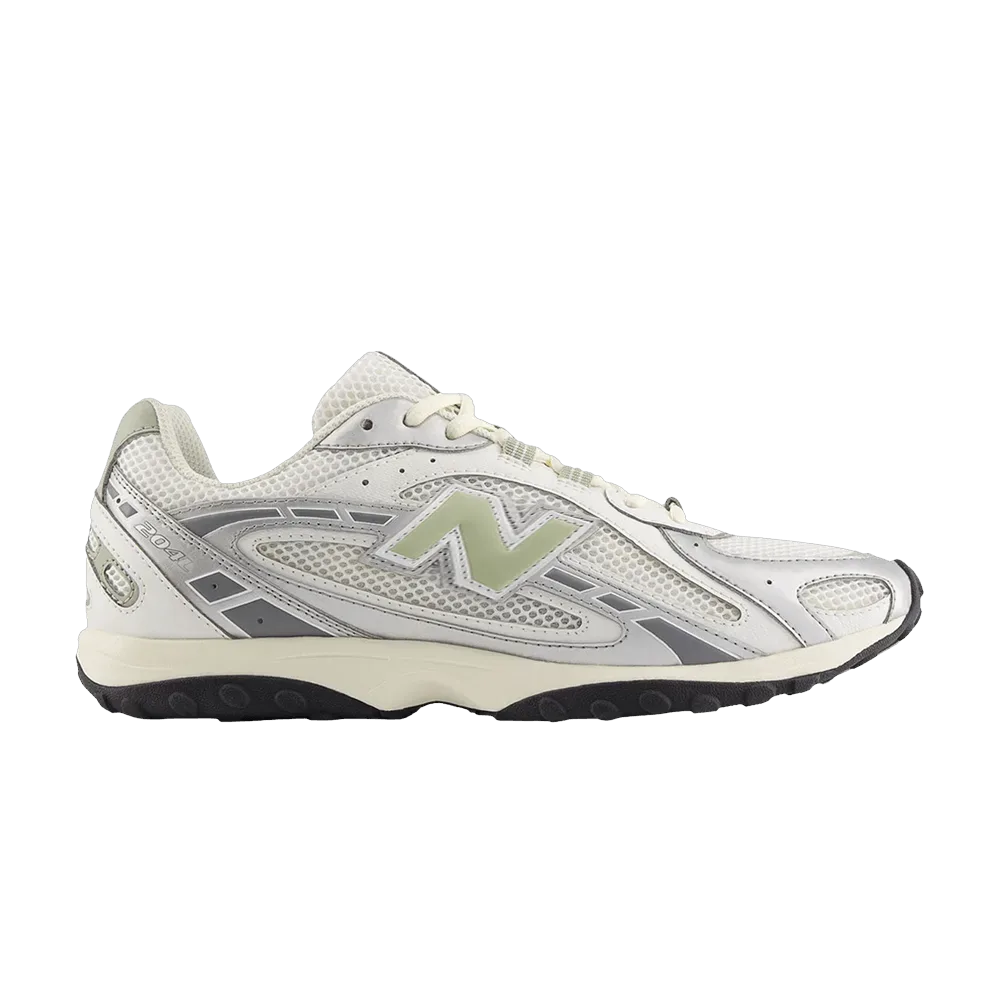 New Balance 204L Silver Metallic Sage Green
