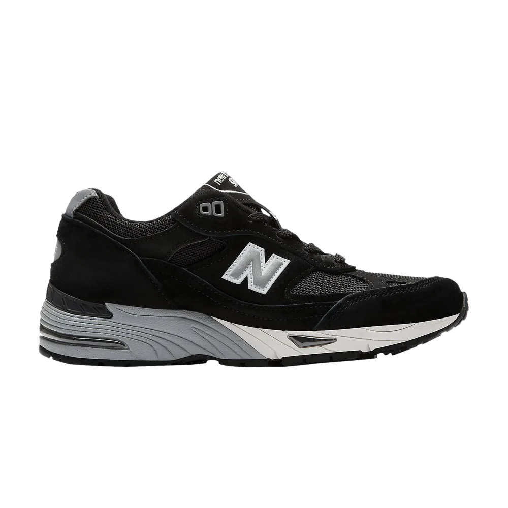 (W) New Balance 991 Made in UK Black Silver