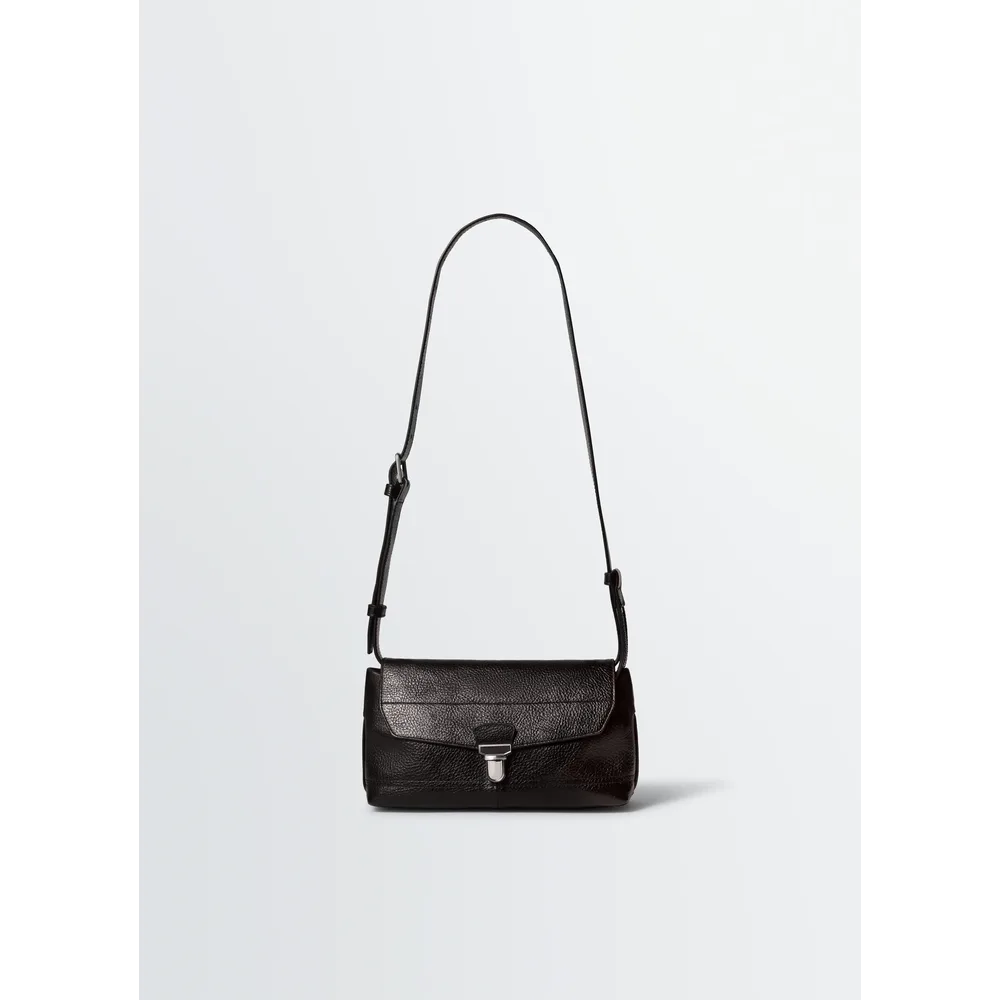 Lemaire Glossy Vegetable Leather Small Gear Bag Espresso