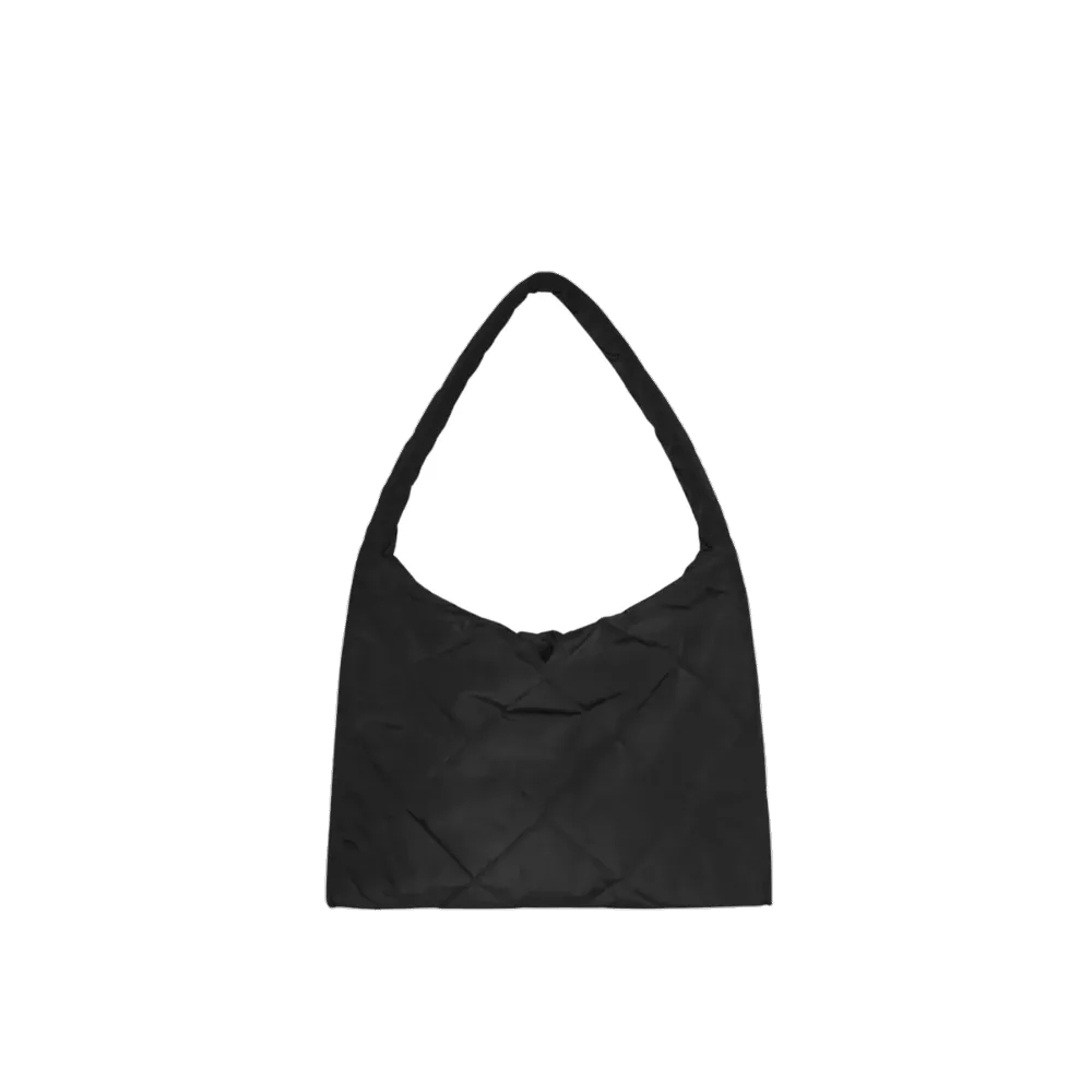 COS Diamond Quilted Oversized Shoulder Bag Black