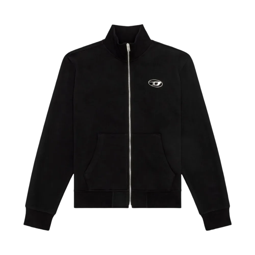 Diesel S-Ginni-Zip-Od Zip Up Sweatshirt Black