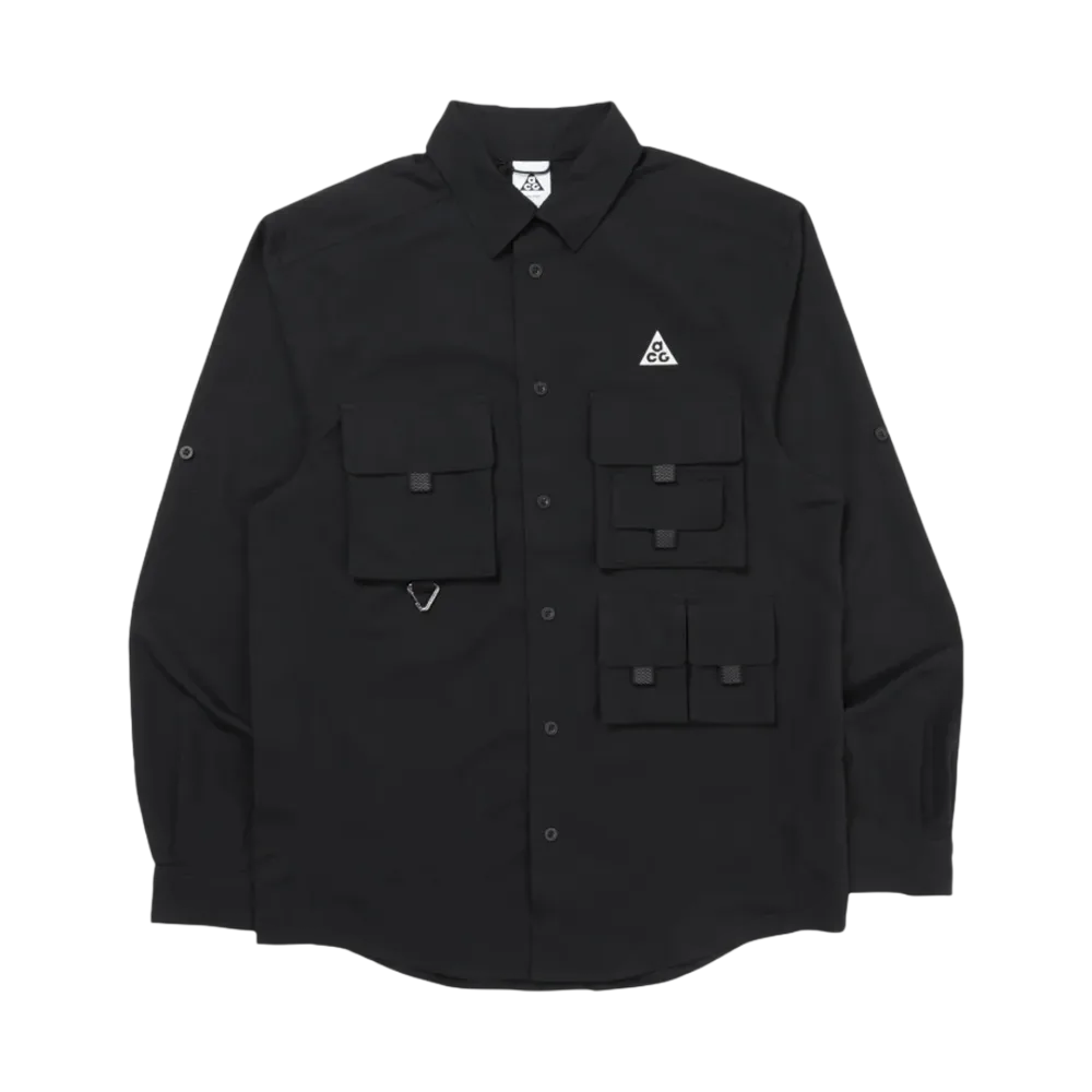 Nike ACG Dri-Fit UV Devastation Trail Shirt Black Summit White - Asia