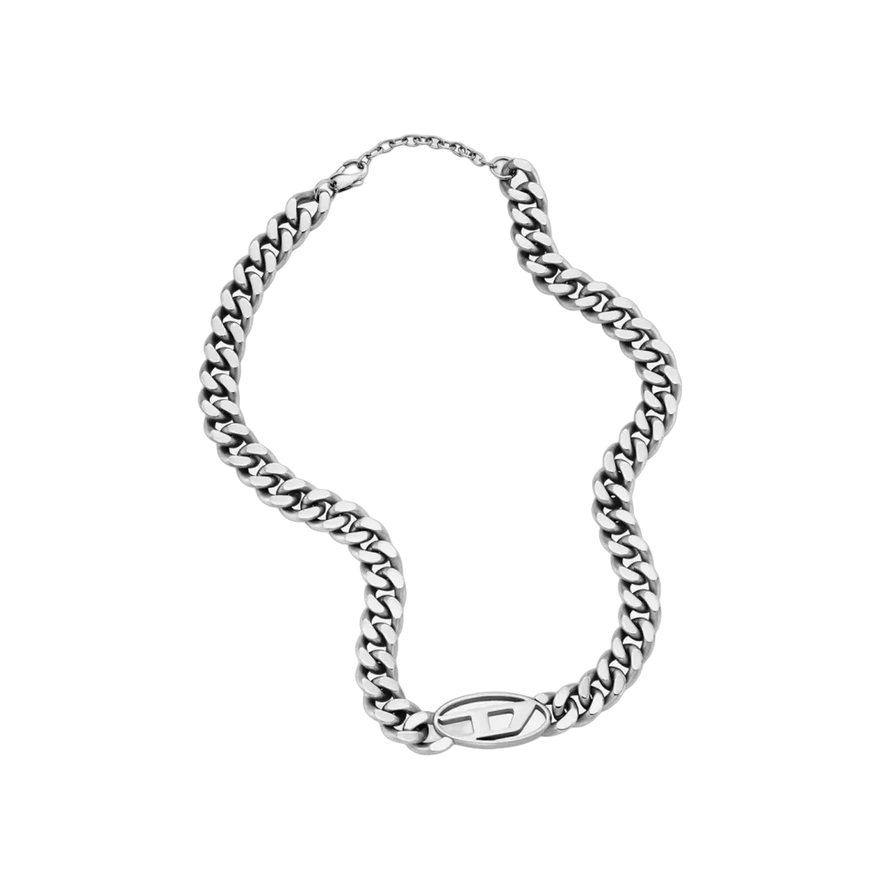 Diesel Dx1433 Stainless Steel Choker Necklace Silver