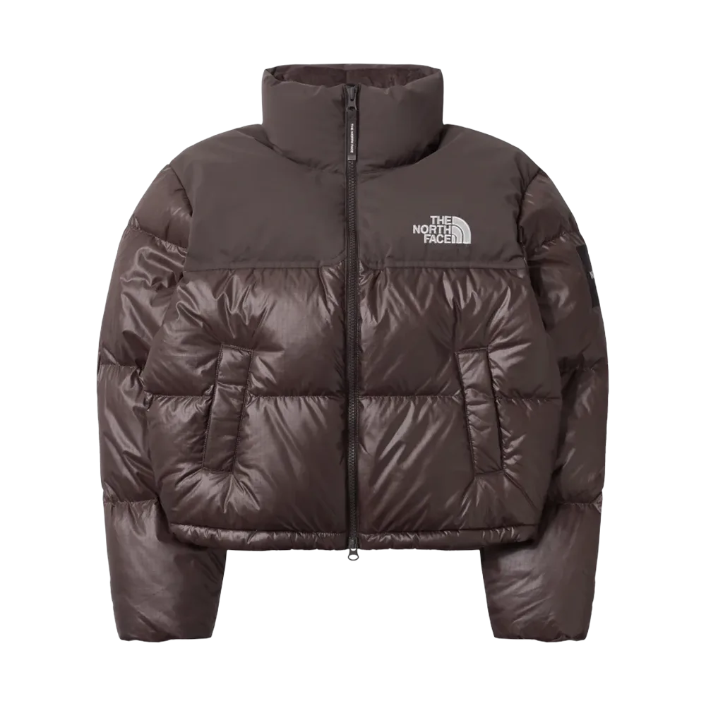 (W) The North Face White Label Novelty Nuptse RDS Down Jacket Cocoa Brown