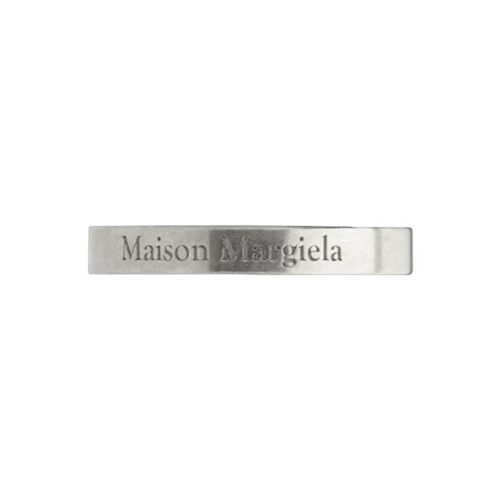 Maison Margiela Logo Ring Palladium