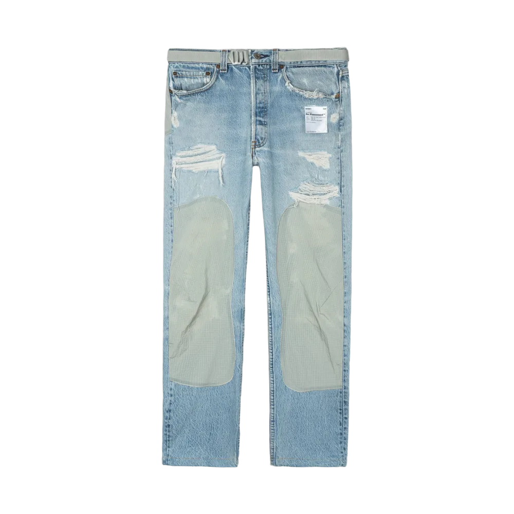 Satisfy x Levi's Re‑Possessed 501 Climb Jeans Aged Blue