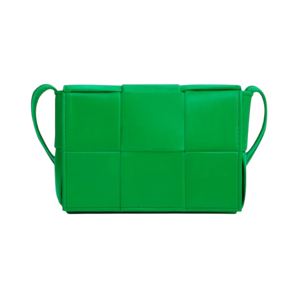 Bottega Veneta Mini Leather Cassette Parakeet