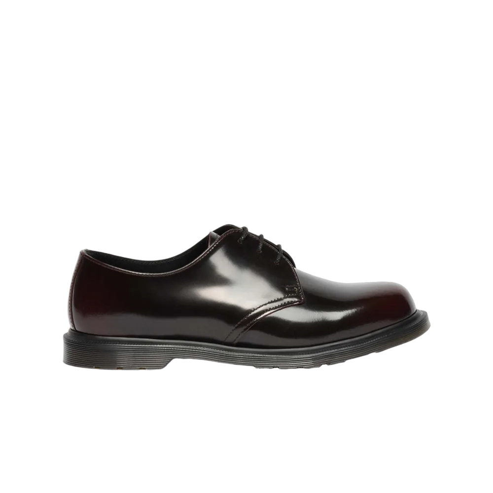 Dr. Martens Mayfare Rub Off Leather Shoes Cherry Red Arcadia