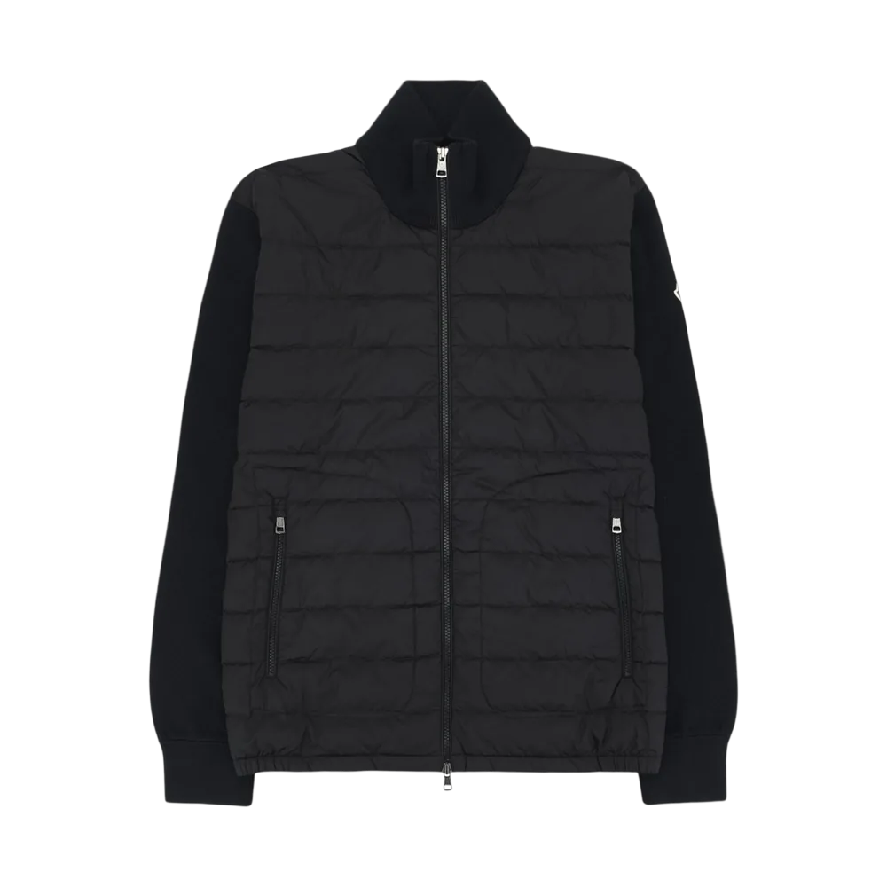 Moncler Padded Zip-Up Cardigan Black - 26FW