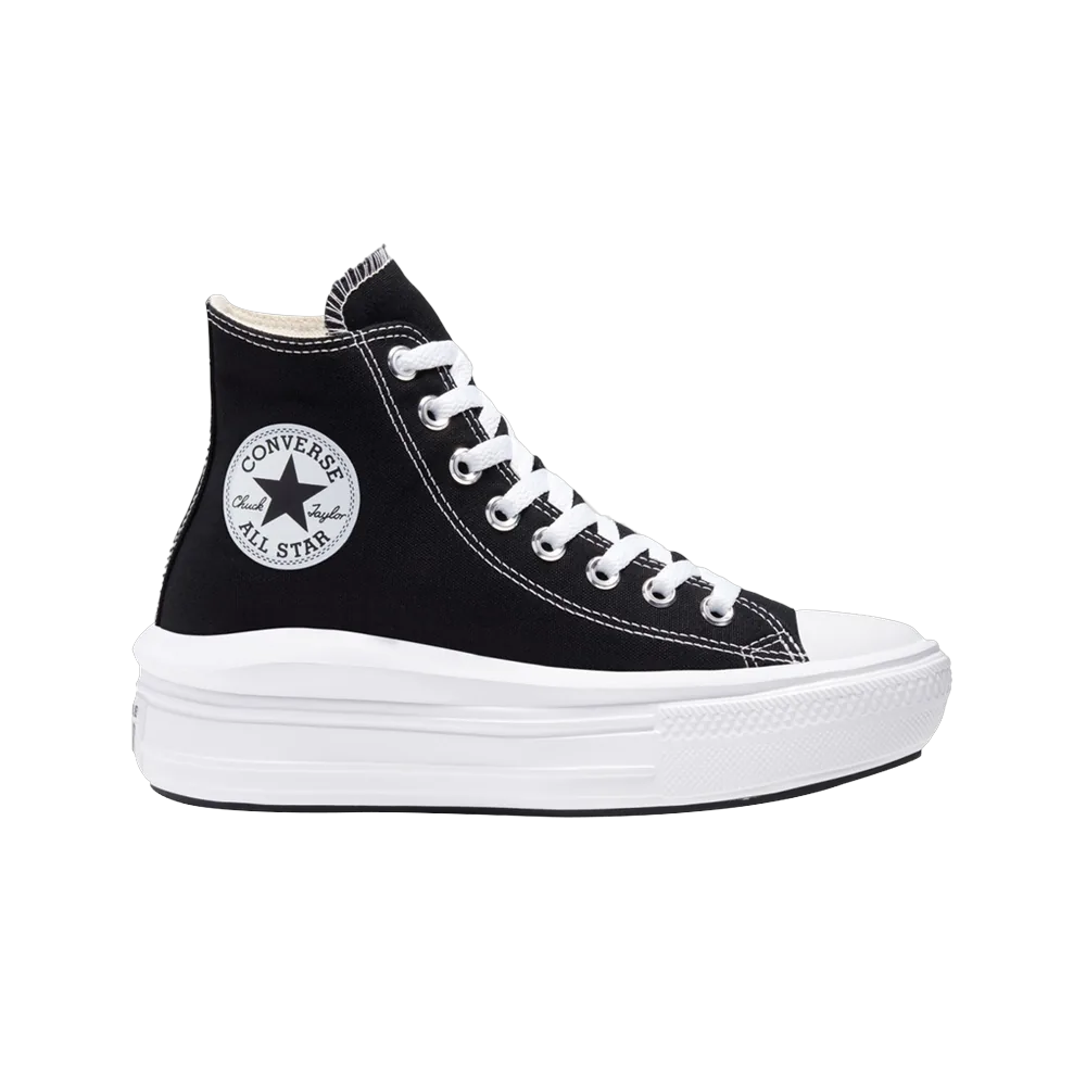 (W) Converse Chuck Taylor All Star Move High Black