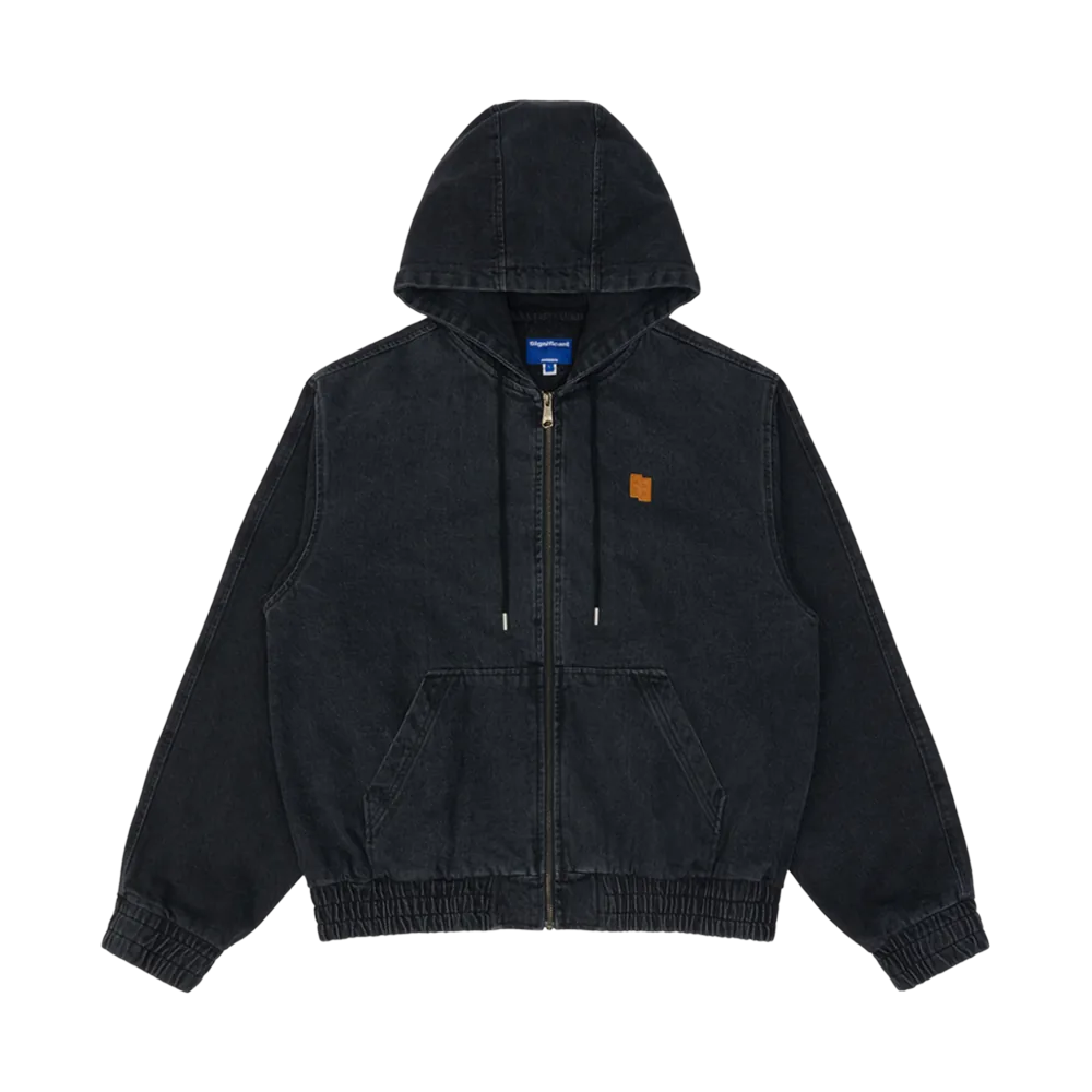 Ader Error Sig; TRS Tag Hoodie Work Jacket 01 Noir