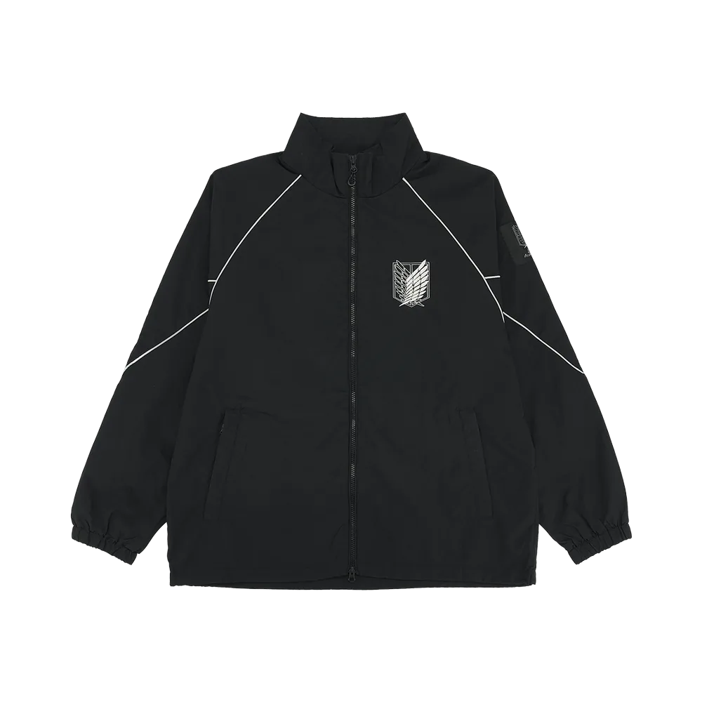 Spao x Attack on Titan Windbreaker Black