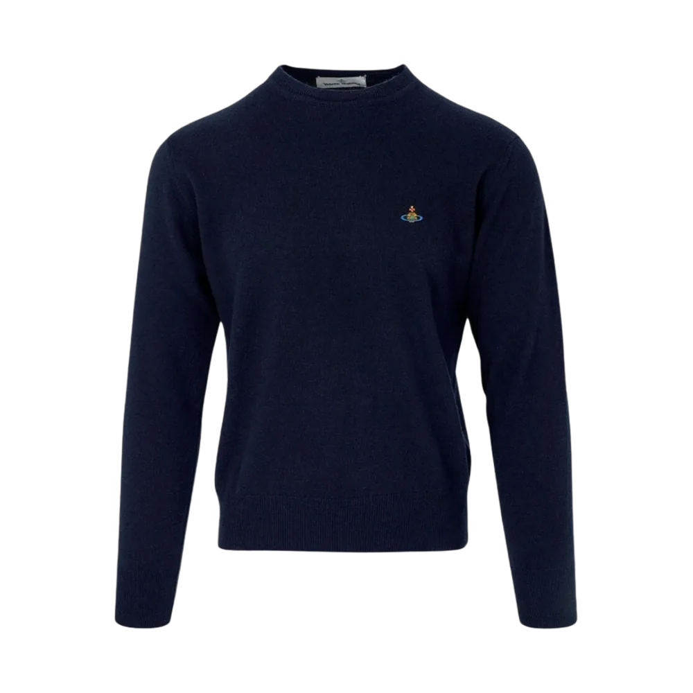 Vivienne Westwood Round Neck Knit Navy
