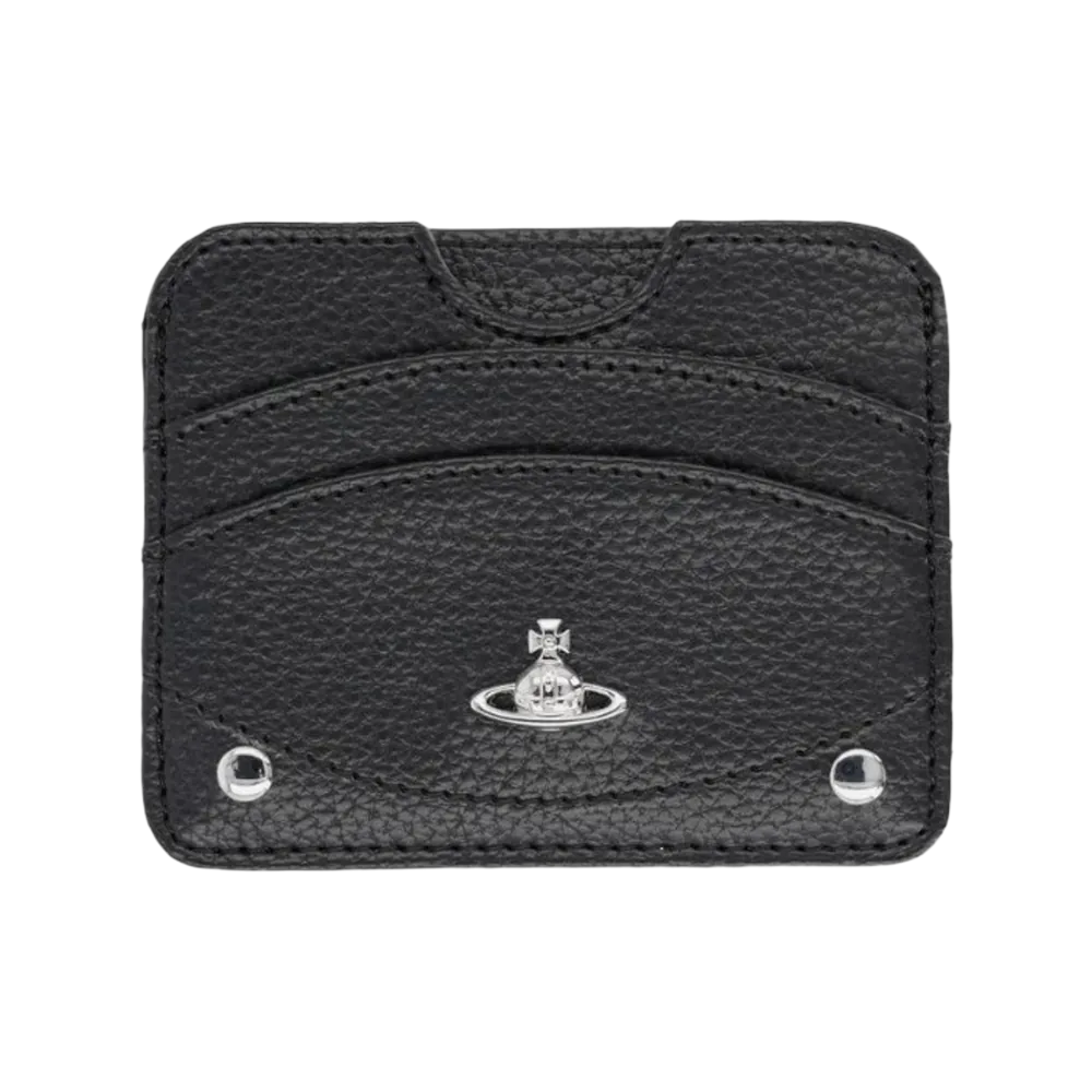 Vivienne Westwood Orb Half Moon Card Holder Black