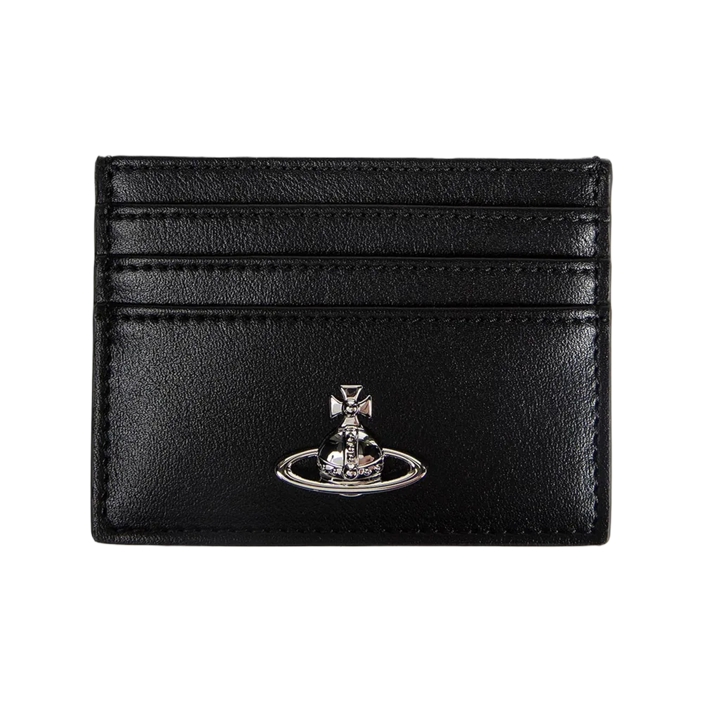 Vivienne Westwood Orb Bas Relief Card Holder Black